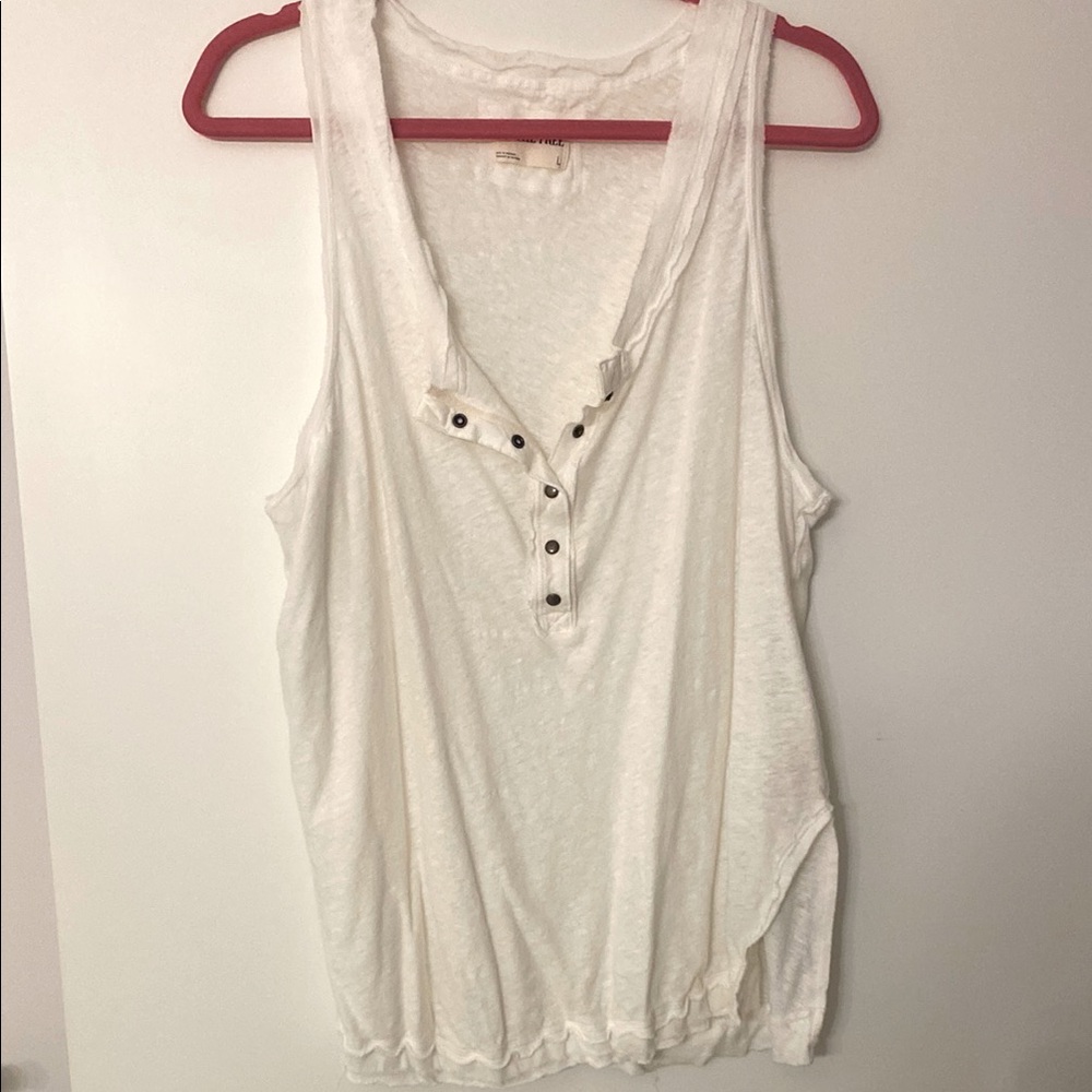 Free People We The Free Love Language Solid Tank